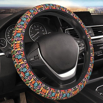 Mushroom Universal Fit Steering Wheel Cover for Car, Truck, and SUV, Durable Steering Wheel Protection