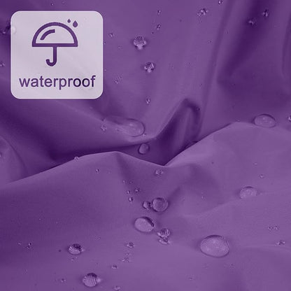 Reusable Shower Cap for Women, Large Waterproof Shower Essentials Bonnet Washable Elastic Band Bath Hair Wrap Hat for Long Hair, Braids(Lavender)