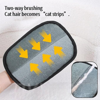 Ruovselz Pet Hair Removal Glove for Dogs & Cats | Reusable Electrostatic Grooming Glove | Double-Sided Pet Hair Remover for Clothing, Couch, Carpet, Car Seat | Comfortable & Adjustable Fit