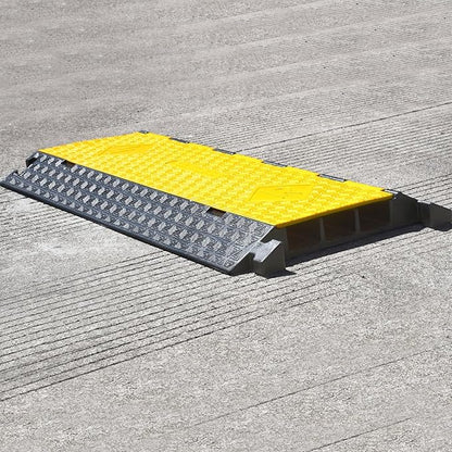 OranLite Rubber Cable Protector Ramp, Heavy Floor Cable Wire Cord Cover Speed