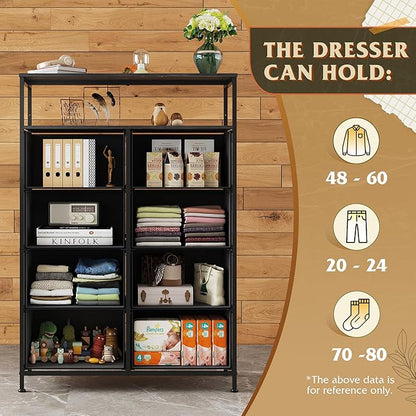 WLIVE Fabric Dresser for Bedroom
