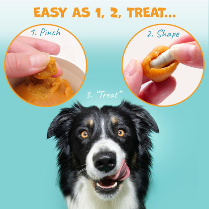 Flavor-Doh - Flavored Pill Wrap for Dogs to Hide Capsules and Create Pill Treats for Dogs - Easy-to-Use Treat Paste for Pet Medication - Peanut Butter (8oz)
