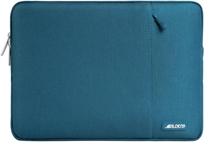 MOSISO Laptop Case 14 inch, 14 inch Laptop Sleeve Compatible with HP Lenovo Dell ASUS Acer, HP Stream, Dell Latitude, Lenovo IdeaPad, Polyester Vertical Computer Sleeve Bag with Pocket, Deep Teal