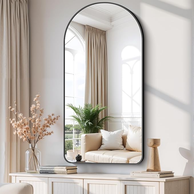 Arched Bathroom Mirror, Wall Mounted Mirror, Living Room, Vertically Hanging