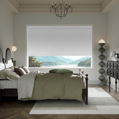 Boolegon Motorized Blinds with Remote, 100% Blackout Smart Electric Window