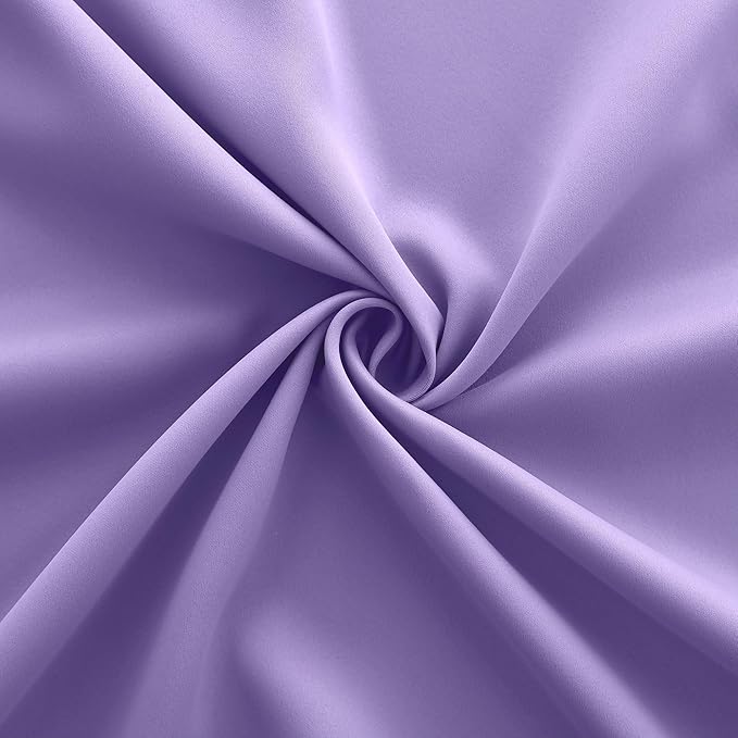 KOUFALL 72x84 Inches Long Purple Blackout Curtains