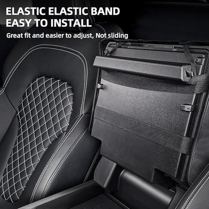 Center Console Cover Compatible with 2021 2022 2023 2024 2025 Ford F150, Customized Leather Armrest Box Protective Cover, Armrest Lid Protector Pad for Car (Bucket Seat Only)