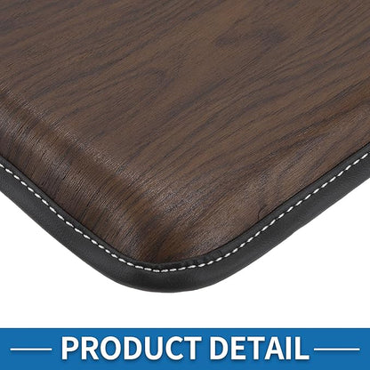 Car Armrest Cushion Pad Non-slip 11.81" x 8.27" Faux Leather Brown Center Console Lid