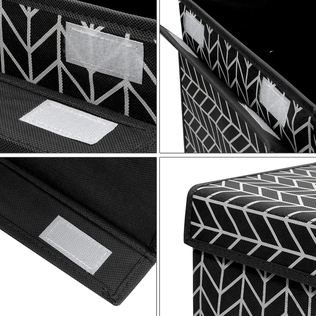 Mayniu Large Toy Box Chest with Lid, Kids Toy Storage Organizer Bins Basket for Living Room, Nursery, Closet, Bedroom, Playroom 25"x13" x16" (Black)