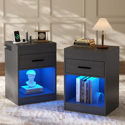 Auromie Set of 2 Nightstand
