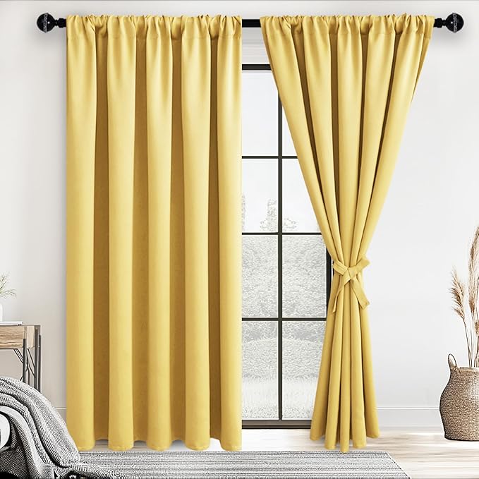 JIUZHEN Blackout Curtains for Bedroom
