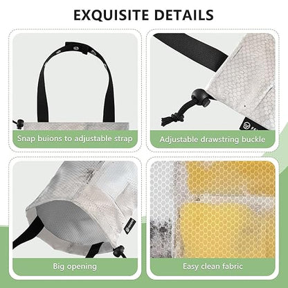 ALAZA Hanging Car Trash Bags Garbage Bag Trash Can for Back Seat Small Abstract Art Washable Storage Bag Retractable 2 Pack