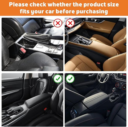 Car Center Console Cover, Upgraded Memory Foam Car Armrest Cushion with Cup Holder, Ergonomic Design, Waterproof Middle Console Cover Arm Rest Box Pad Car Interior Accessories for Most Vehicles