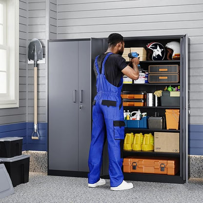 Yizosh Metal Garage Storage Cabinet
