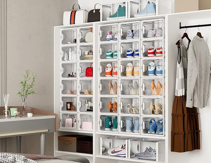 Shoe Organizer, 12 Pack Shoe Storage Shoe Organizer