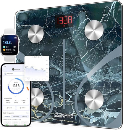 RENPHO Smart Scale for Body Weight, Digital Bathroom Scale BMI Weighing
