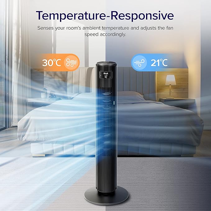 LEVOIT Smart 42 inch Tower Fan for Bedroom, DC motor, Oscillating