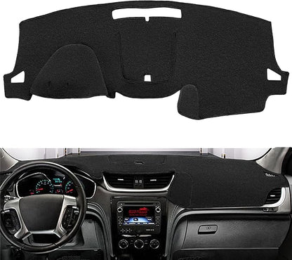 Dash Cover Mat Custom Fit for Chevrolet Chevy Traverse Without Head Up Display Dashboard Pad Cap Carpet Protector K279 (Black)