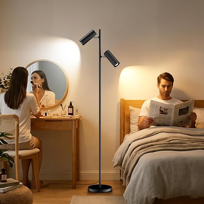 SIBRILLE Spotlight Floor Lamp, Tall LED Standing Lamp