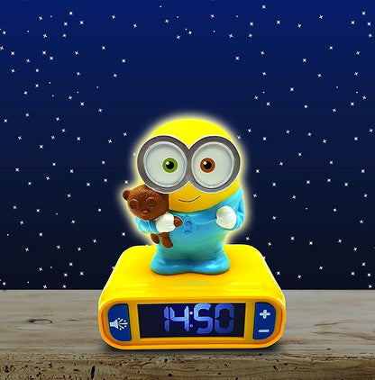 LEXiBOOK - Minions - Bob Digital Alarm Clock - Snooze Function - Minions Sound