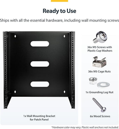StarTech.com 12U Wall Mount Patch Panel Bracket