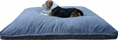Dogbed4less Jumbo Orthopedic Extreme Comfort Memory Foam Dog Bed for Extra Large Dog, Waterproof Internal Case and Machine Washable External Cover, 55X47 Pet Pillow, Grey