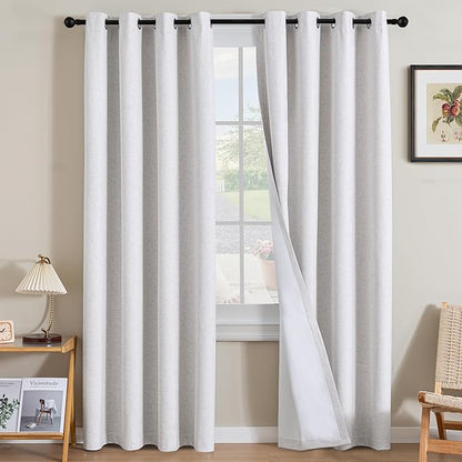 H.VERSAILTEX Linen Curtains 100% Blackout Curtains