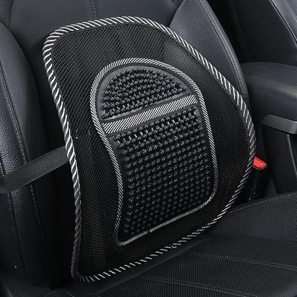 Mesh Lumbar Support for Honda CR-V Hybrid 2020-2025, Breathable Summer Car Back Cushion with Massage Beads Ergonomic Driving Seat Posture Corrector Pad