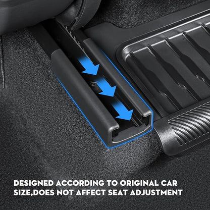 2026 New Model Y Juniper Backseat Trash Can Organizer TPE Storage Box with Anti-Slip Lid Cover Underseat Storage Tray for 2025-2026 Tesla Model Y Juniper Accessories