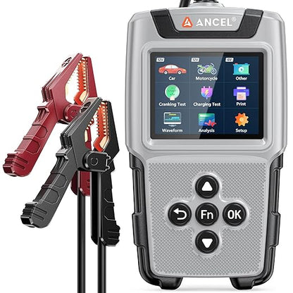 ANCEL BA101 Plus Car Battery Tester 6V 12V Load Tester, 20-2000 CCA Digital