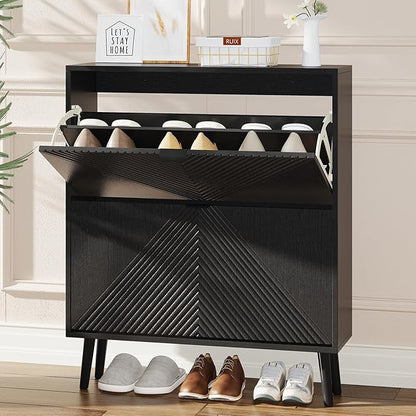 Shoe Cabinet Storage, Farmhouse Freestanding Organizer