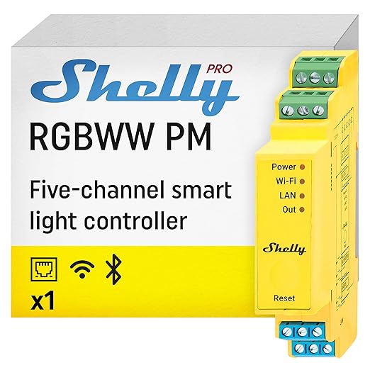 Shelly Pro RGBWW PM | Wi-Fi & LAN Smart Remote Control