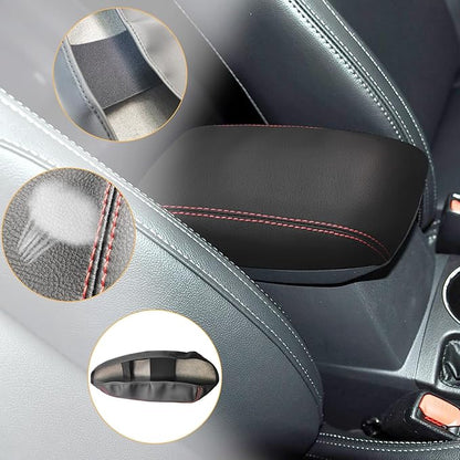 Compatible with Center Console Armrest Cover for Toyota Corolla 2014 205 2016 2017 2018 2019 Leather Arm Rest Storage Box Lids Cushion Protector Pad