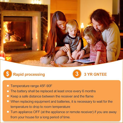 Primary Fireplace Remote Control.for Standard Millivolt Gas Valves.Fit