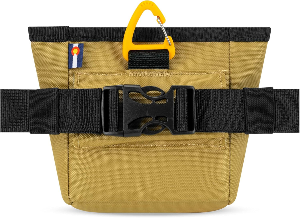 OllyDog Goodie Treat Bag, Dog Treat Pouch, Waist Belt Clip for Hands-Free Training, Magnetic Closure, Dog Training and Behavior Aids, Three Ways to Wear (Antelope)