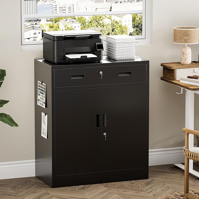 Metal Storage Cabinet 36" H, Garage Storage Cabinet
