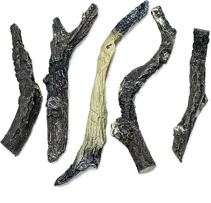 Electric Fireplace Logs, Realistic Synthetic Resin Log Decoration