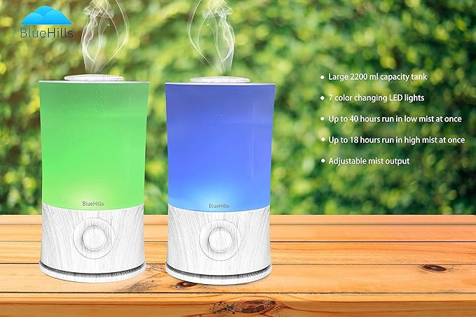 BlueHills Premium 2000 ML XL Large Essential Oil Diffuser Aromatherapy