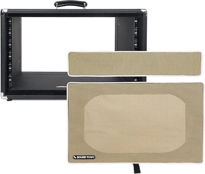 Sound Town Vintage 6U Amp Rack Case, 12.5" Depth