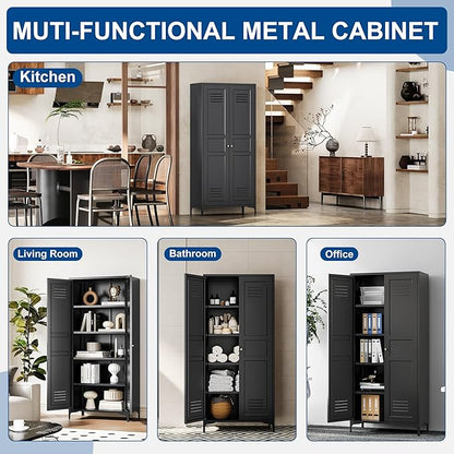 Metal Storage Cabinet-61” Tall Steel File Cabinets