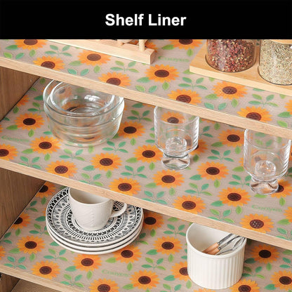 Cooyes Shelf Liner – Premium Non-Adhesive Cabinet & Drawer Liner for Kitchen – Waterproof Shelf Paper with Modern Pattern – Durable EVA Cabinet Mat – Easy to Cut （23.6" W x 236" L）
