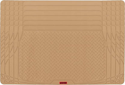 Motor Trend FlexTough Contour Heavy Duty Rubber Car Floor Mats with Cargo Liner - All Weather Full Set Front & Rear fits Most Cars Truck SUV, Automotive Floor Mats