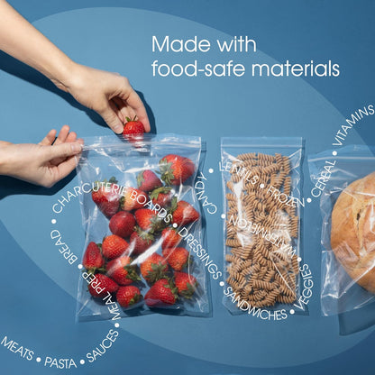 Spartan Industrial - 10” X 13” (500 Count) 2 Mil Clear Reclosable Zip Plastic Poly Bags with Resealable Lock Seal Zipper