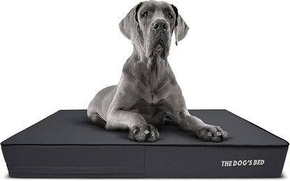 The Dog’s Bed Orthopedic Memory Foam Dog Bed, XXL Grey & Black, Waterproof, Supportive Dog Bed with Replaceable Covers, Veterinary Approved