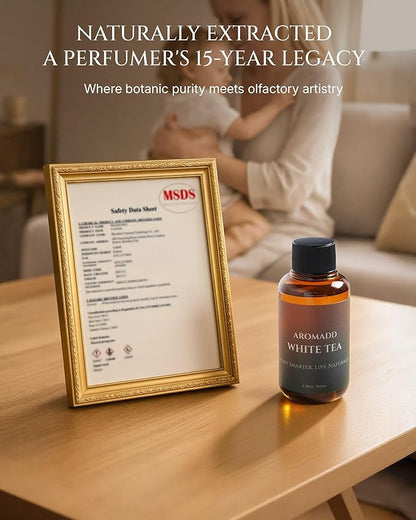 Aromadd White Tea Diffuser Oil Inspired by Luxury Hotel Scent, Essential Oils