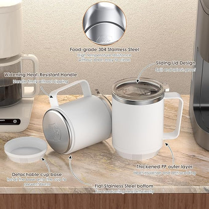 Coffee Mug Warmer & Mug Set for Desk, Smart Coffee Cup Warmer