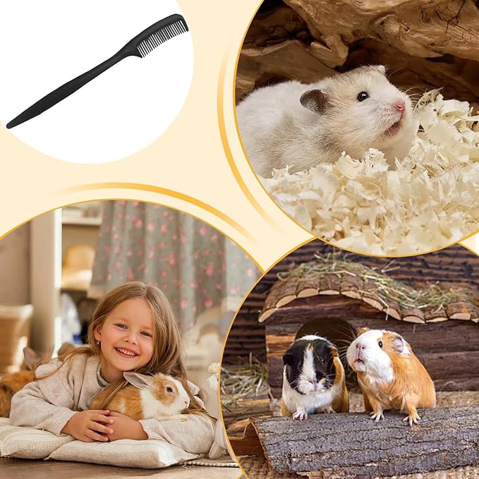 Bunny Brush 10 Pieces Small Animal Grooming Comb | Hamster Comb for Tiny Pet Ferret Indoor Home Coat Sensitive Skin Daily Care