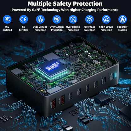 500W Fast Charging 8 Port USB C Charger Block