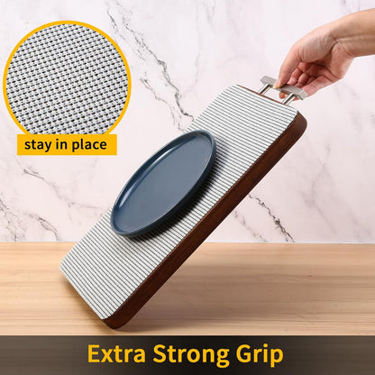 iwtmm Drawer Shelf and Cabinet Liners Non-Adhesive Extra Strong Grip - Keep Items in Place for Kitchen, Bathroom, Office & Wardrobe, Heavy Duty Anti-Slip Liners for Cabinets, Cupboards, Drawers