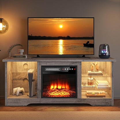 VITESSE 58 Inches Fireplace TV Stand